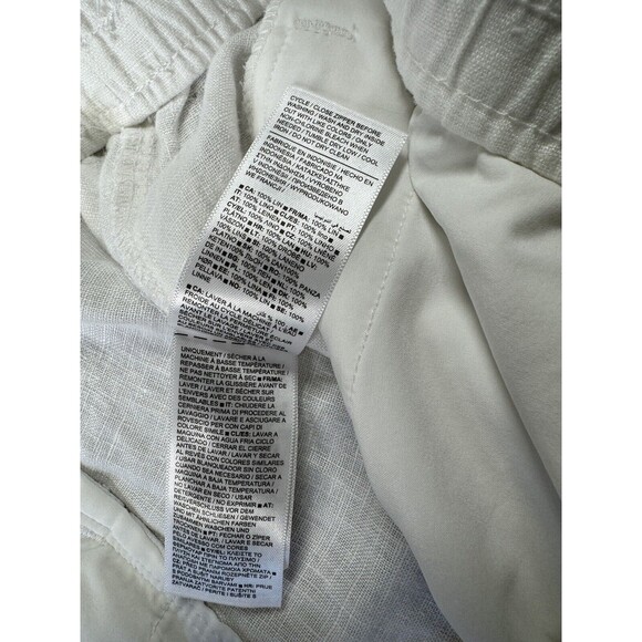 Athleta Womens Plus Retreat White Linen Shorts size 26 Summer Beach Resort - Picture 10 of 15